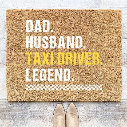 Dad Taxi Driver Coir Doormats