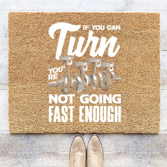 Funny Drag Race Drag Racing Gift Coir Doormats