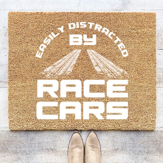 Funny Drag Race Drag Racing Gift Coir Doormats