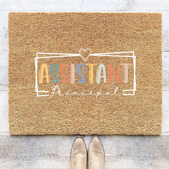 Assistant Principal Teacher Bright Assistant Teach Coir Doormats
