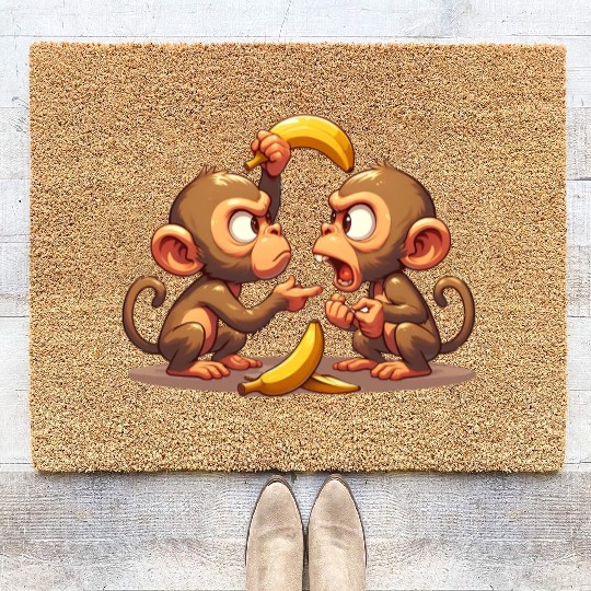 Monkey Business: Bananarchy Coir Doormats