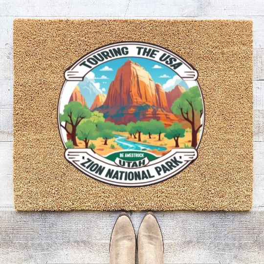 Touring The USA : Zion National Park Coir Doormats