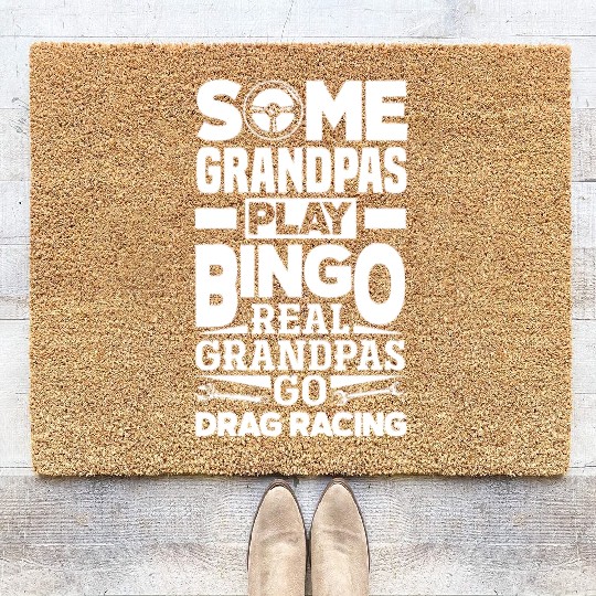 Funny Drag Race Drag Racing Gift Coir Doormats