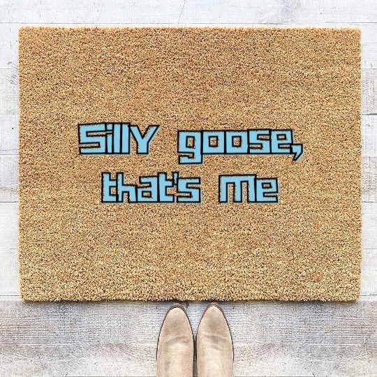 Silly Goose That’s Me Funny Retro Humor Design Coir Doormats