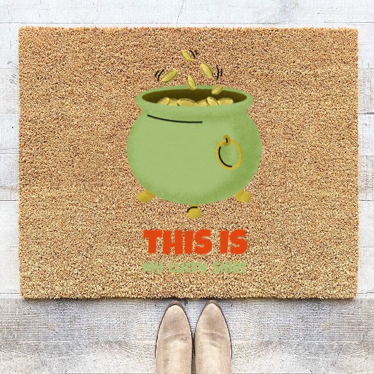 St. Patrick's Day - Pot of Gold Coir Doormats