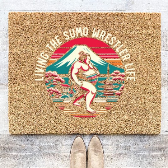 Sumo Wrestler Japanese Wrestling Sumo Wrestling Coir Doormats