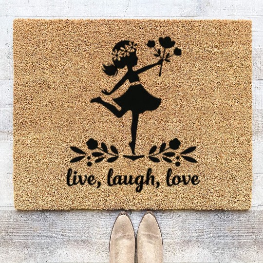 Live, laugh, love Coir Doormats