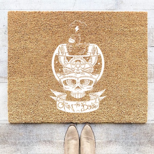 Skull Bowl Duck Crab Skin And Bones Coir Doormats