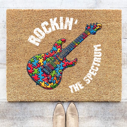 Rockin the spectrum Coir Doormats