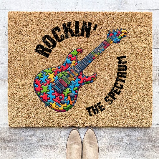 Rockin the spectrum Coir Doormats