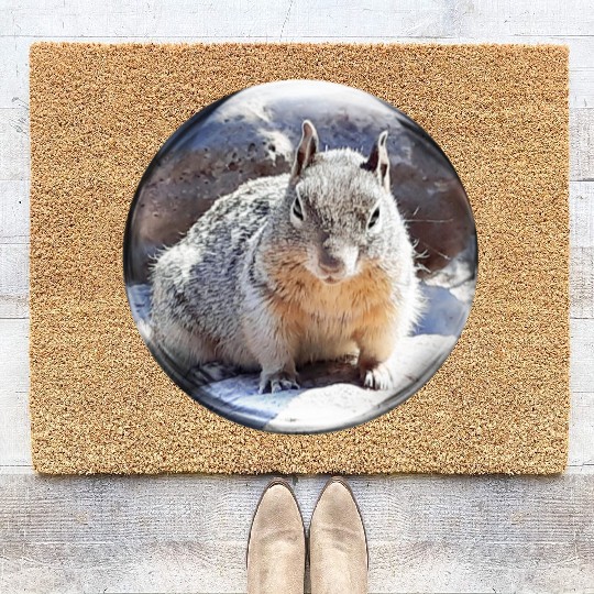 Life In a Bubble Collection- Grand Canyon Squirrel Coir Doormats
