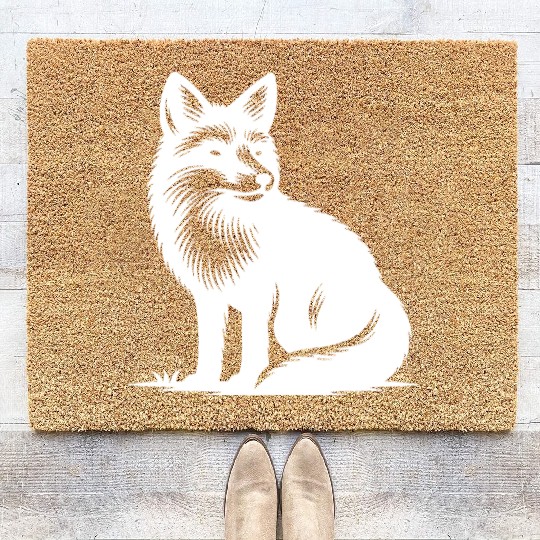 Cute, Clever Fox Coir Doormats