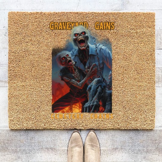 Graveyard Gains Cemetery Chains Coir Doormats