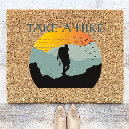 TAKE A HIKE Coir Doormats