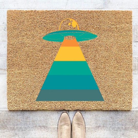 Alien Extraterrestrial Coir Doormats