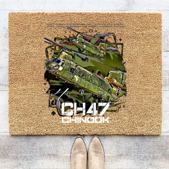 CH-47 Chinook helicopter Coir Doormats