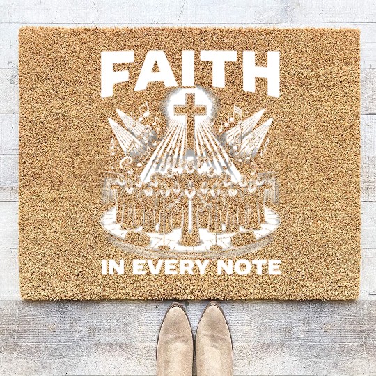 Gospel Music Religious Bible Scripture Christian Coir Doormats
