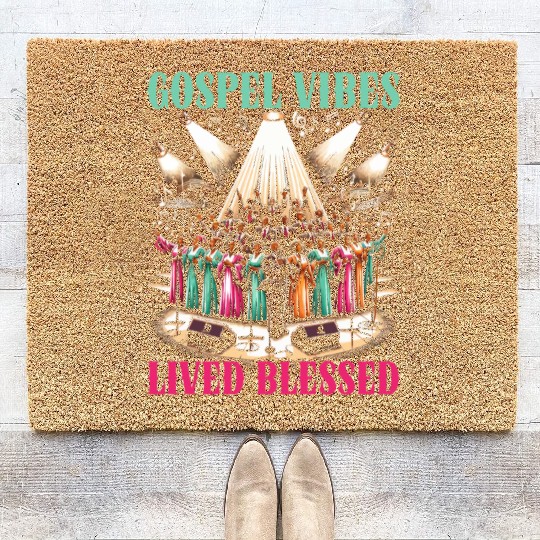 Gospel Music Religious Bible Scripture Christian Coir Doormats