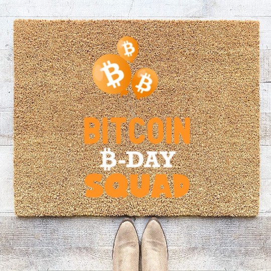 Bitcoin Day Squad Coir Doormats