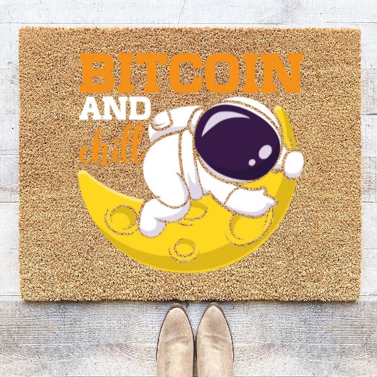 Bitcoin and Chill Coir Doormats