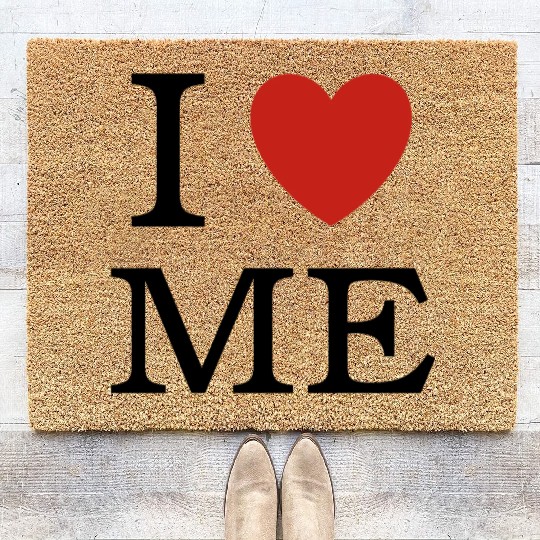 I ❤ ME (I love me) Coir Doormats