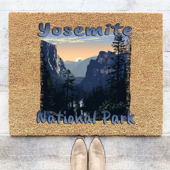 Yosemite Park: Grunge & Natural Wonders Coir Doormats