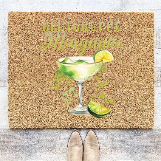 Blutgruppe Margarita Tequila Stag Party Coir Doormats