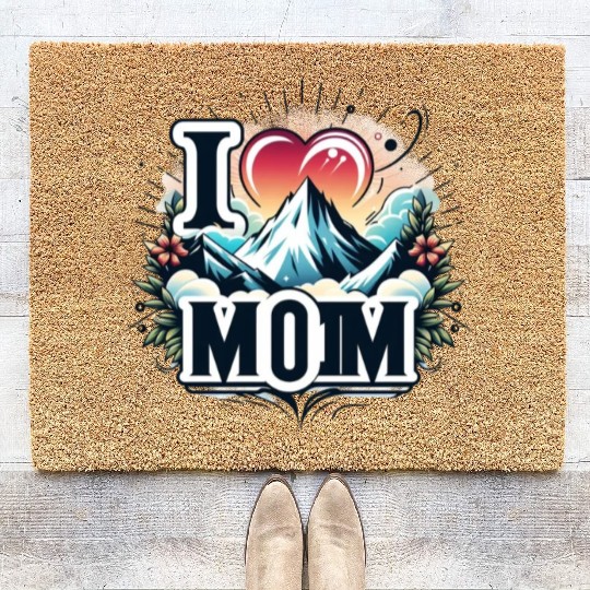 I love you mom happy mothers day 2024 Coir Doormats