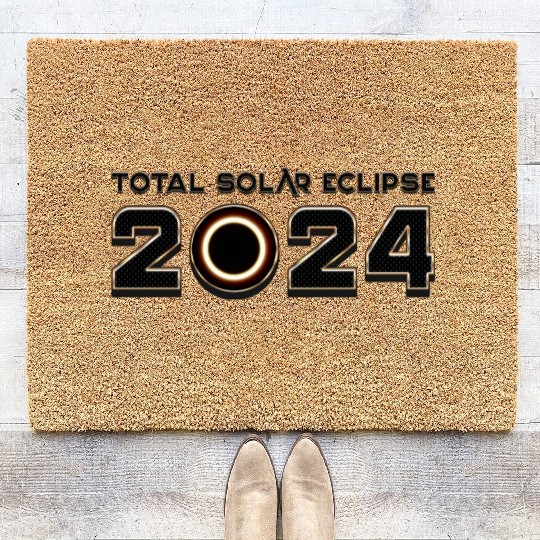 2024 Total Solar Eclipse - Science Coir Doormats