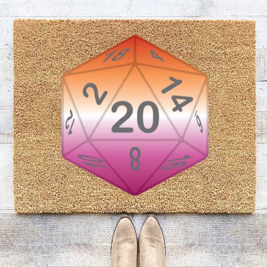 Pride Dice - Lesbian Coir Doormats