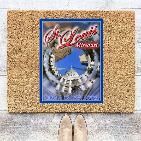 Historic Downtown St. Louis Arch & Courthouse Coir Doormats