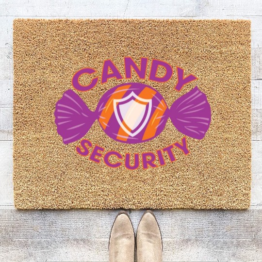 Candy Security Kids Parents Matching Birthday Coir Doormats