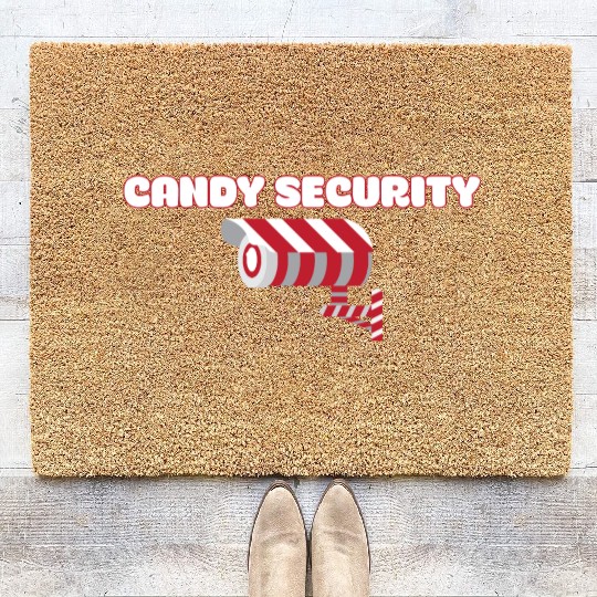 Candy Security Kids Parents Matching Birthday Coir Doormats