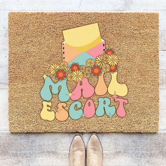 Mail Escort Postal Service Postal Worker Postman Coir Doormats