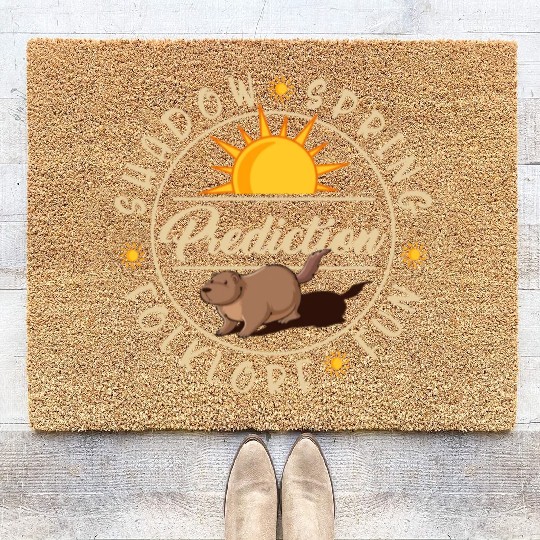 Groundhog Coir Doormats, Groundhog Prediction Shadow