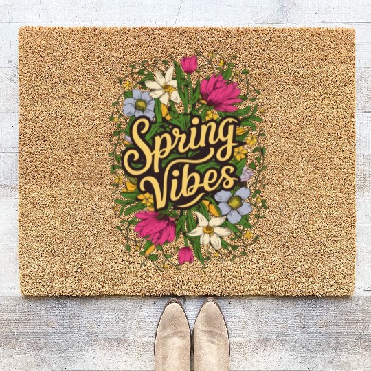 Spring Vibes Coir Doormats