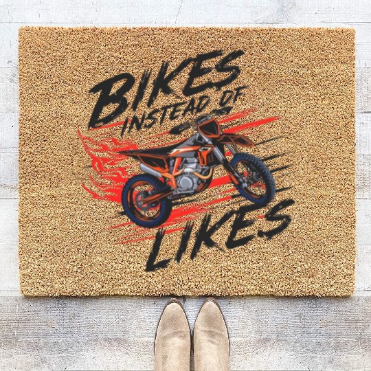 Enduro Motocross Motorbike Biker Bliss Coir Doormats