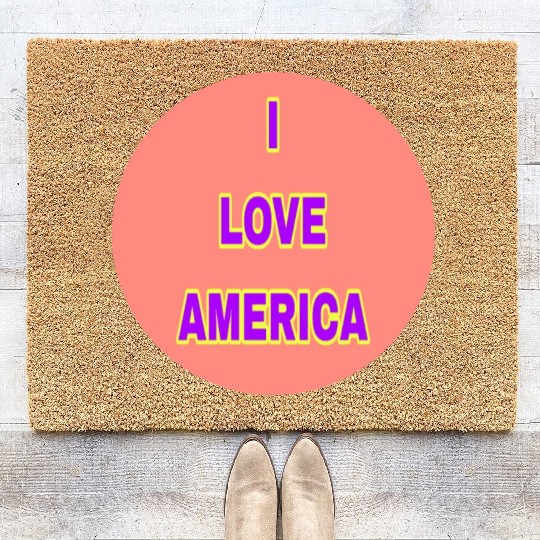 I LOVE AMERICA SUPER QUALITY Coir Doormats