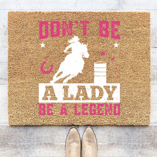 Lady Legend Horse Riding Barrel Racing Coir Doormats