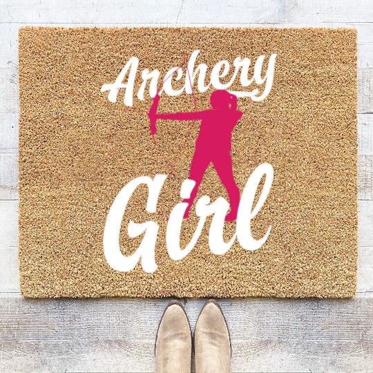Archery Bowhunter Women Coir Doormats