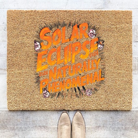 Solar Eclipse 2024 Naturally Phenomenal Coir Doormats