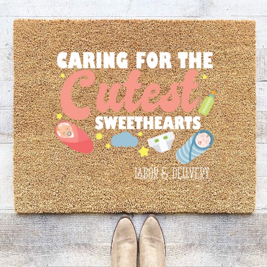Caring For Cutest Sweethearts NICU Labor And Coir Doormats