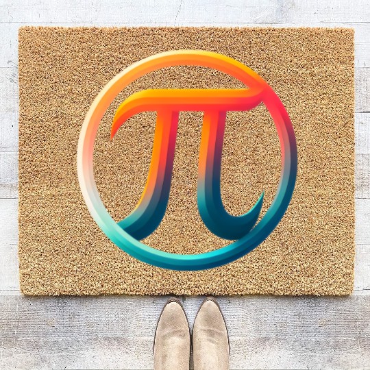 Pi Day Nerd Geek Love Math Pi Symbol Kids Men Coir Doormats