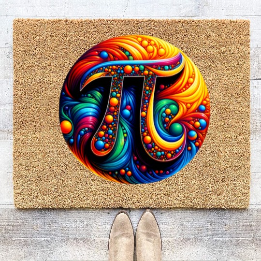 Pi Day Nerd Geek Love Math Pi Symbol Kids Men Coir Doormats