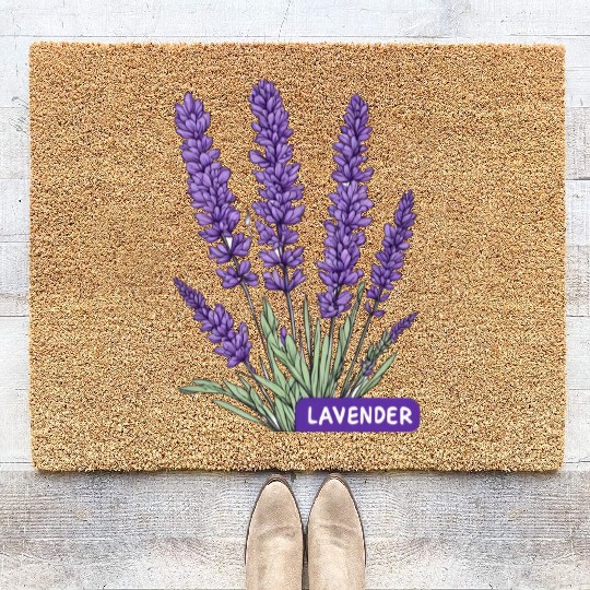 Lavender - Pot Label Coir Doormats