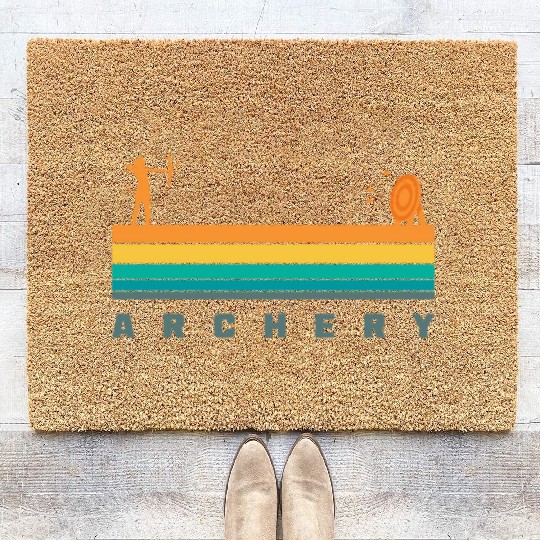 Retro Archery Coir Doormats