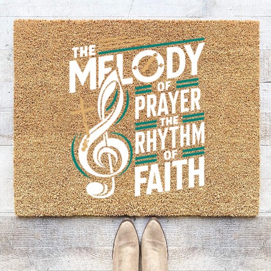 Prayer Songs Jesus Christ Religious Music Praise Coir Doormats