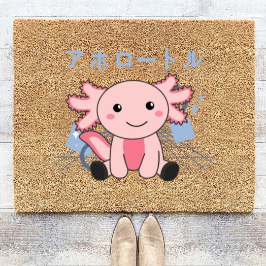 Axolotl Lovers Cute Animals Relax Sweet Axolotl Coir Doormats