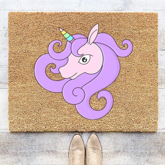 pony lucu Coir Doormats
