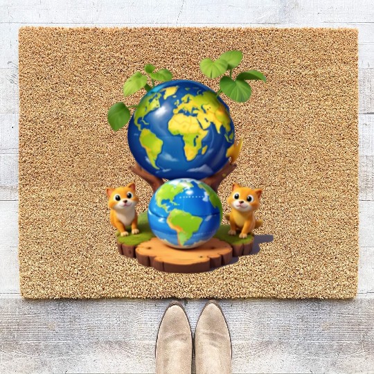 Earth Day Coir Doormats